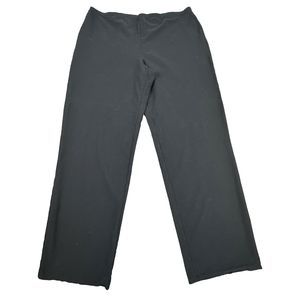 Eileen Fisher Wide Leg Pant P275 Black Pull On Wool Blend Size XL